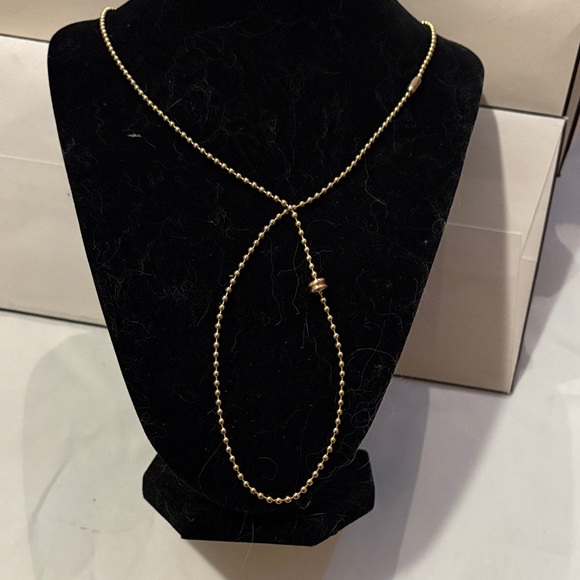 Elegant Gold Beaded Necklace